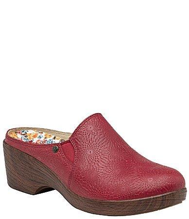 Alegria Serenti Roman Candle Printed Leather Clogs Product Image