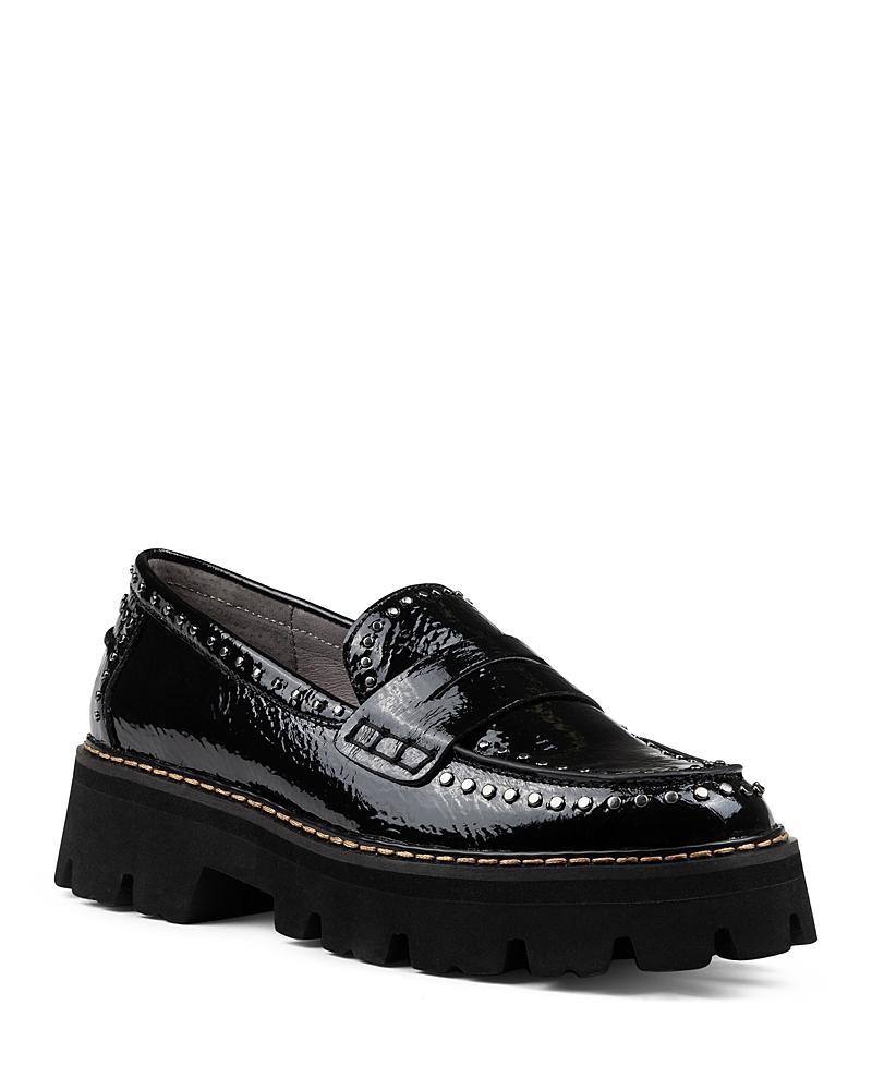 Donald Pliner Womens Massy Lug Sole Penny Loafers Product Image