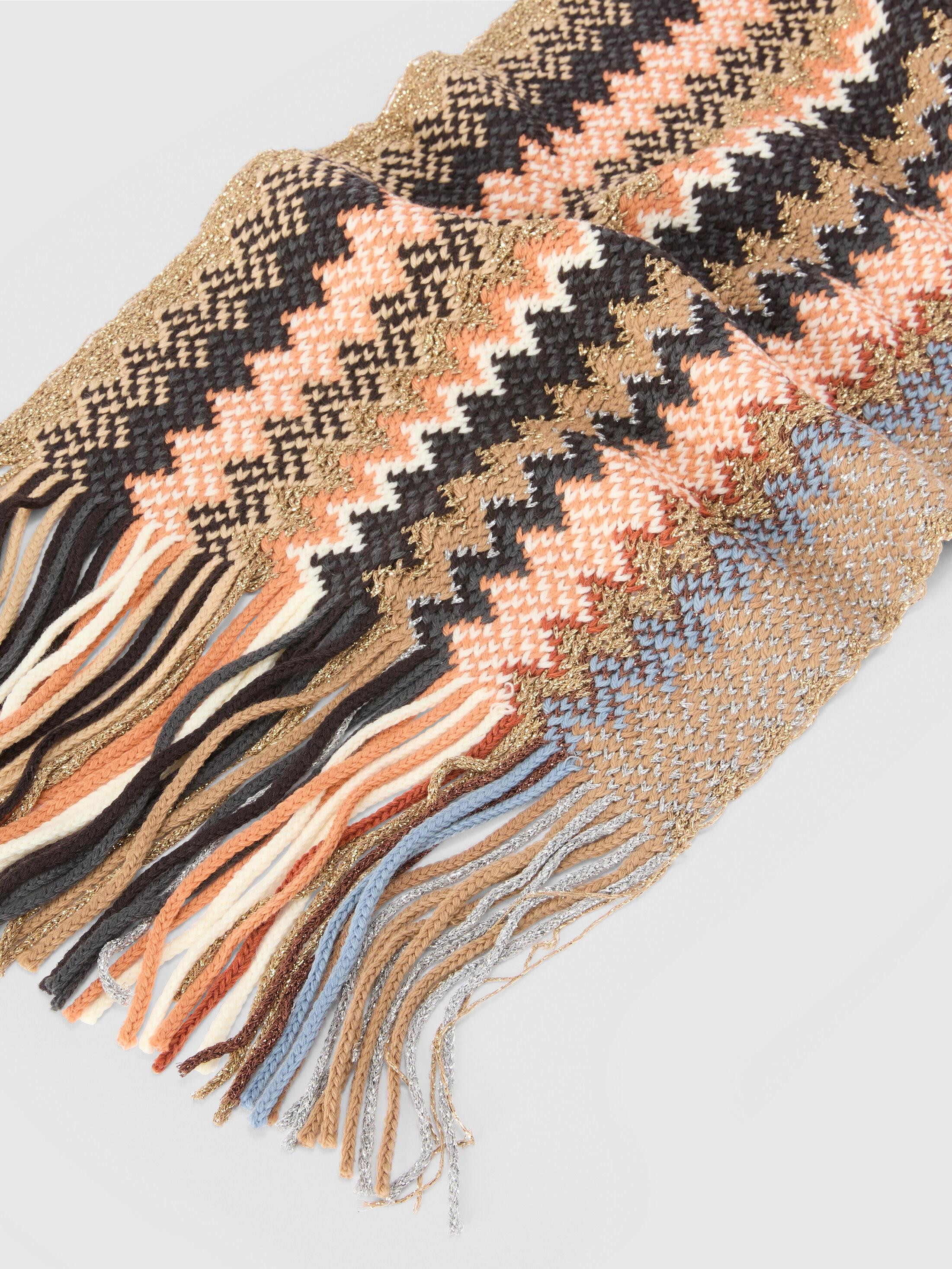 Wool and viscose lamé scarf Product Image