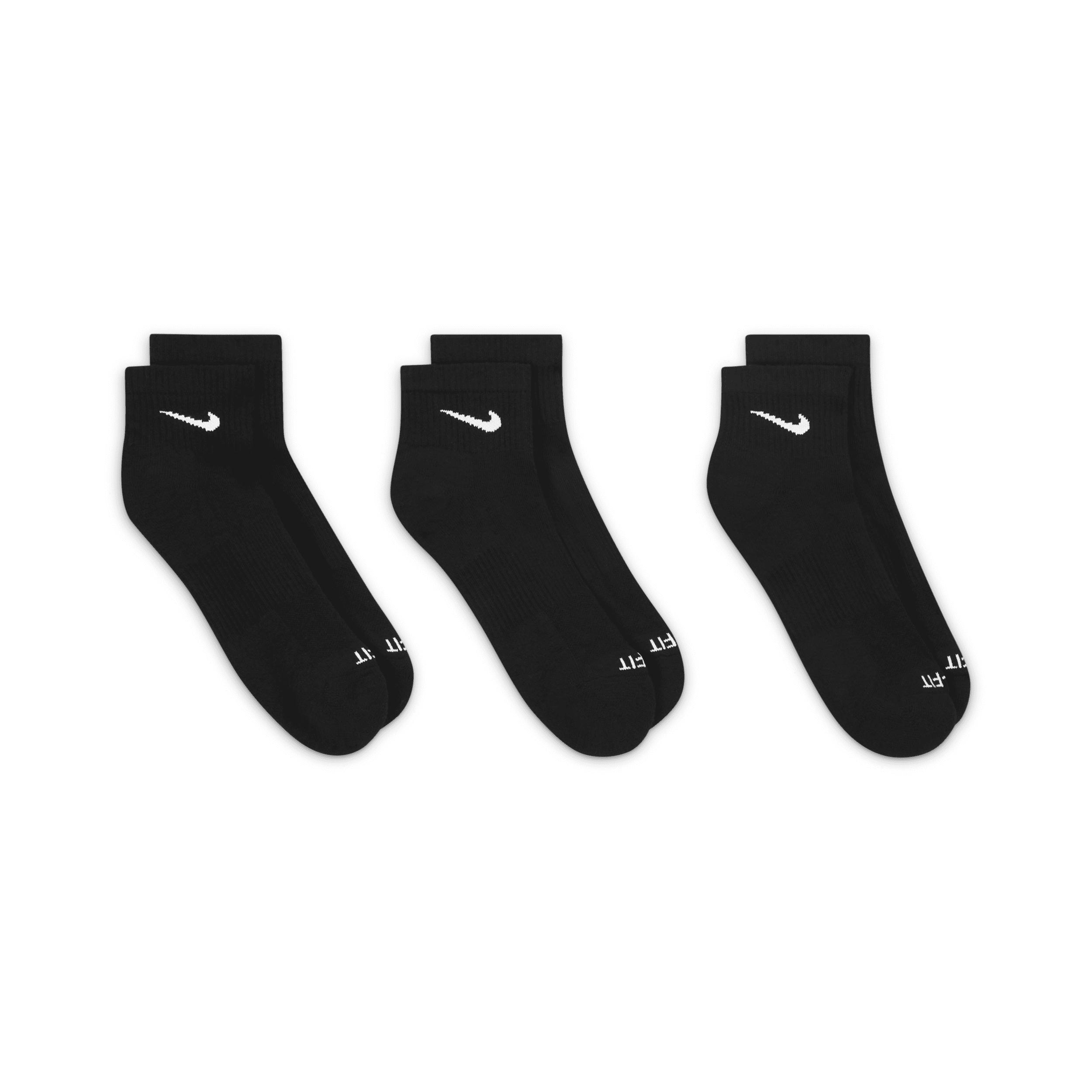 Mens Nike 3-pack Everyday Plus Cushion Ankle Training Socks Product Image