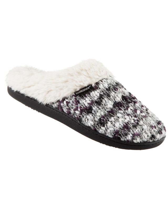 isotoner Amanda Chunky Sweater Knit Hoodback Womens Slippers Product Image