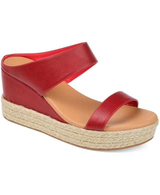 Journee Collection Alissa Womens Wedge Sandals Product Image