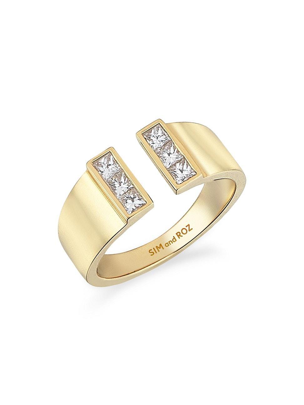 Womens Vortex Loa 14K Yellow Gold & 0.41 TCW Diamond Cuff Ring Product Image