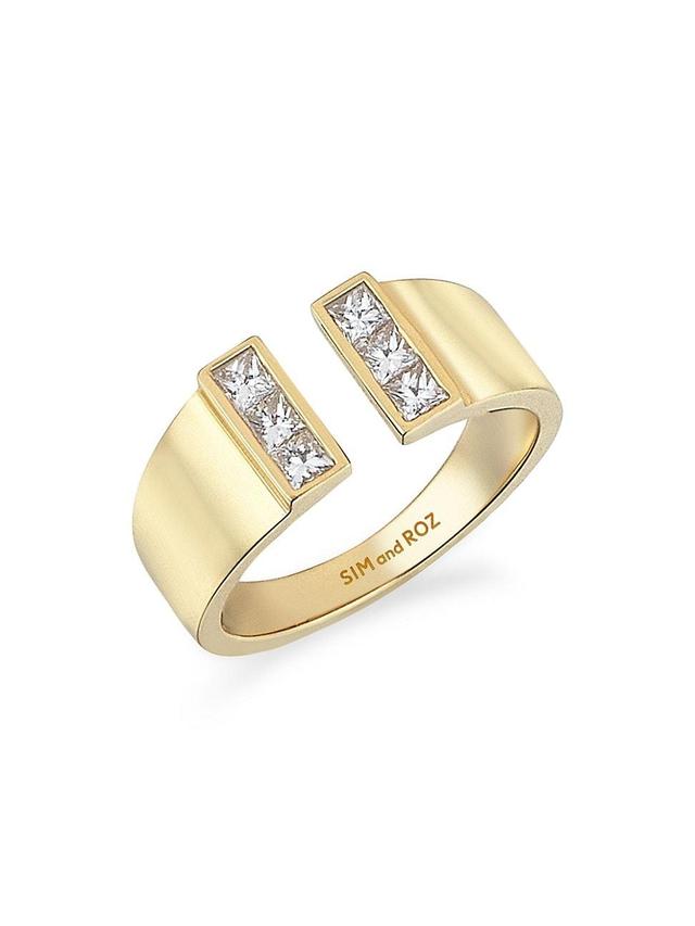 Womens Vortex Loa 14K Yellow Gold & 0.41 TCW Diamond Cuff Ring Product Image