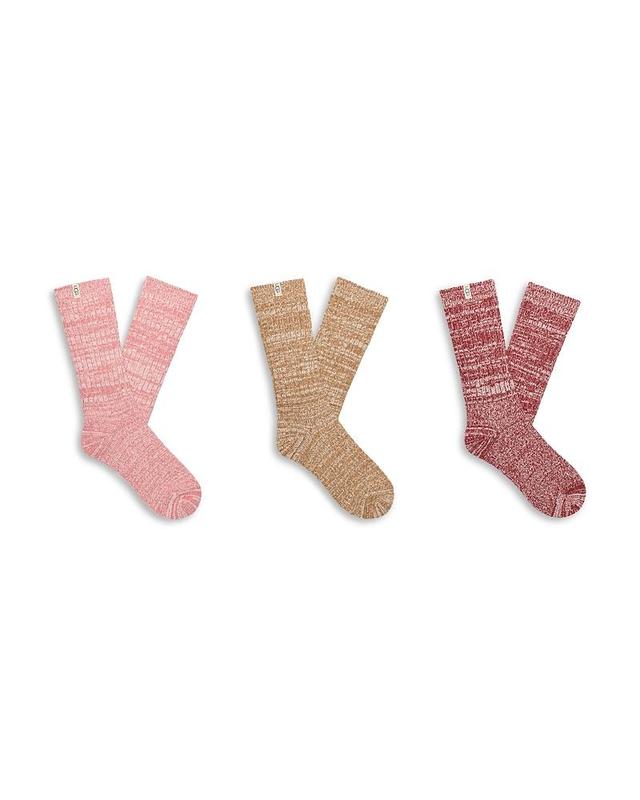 UGG(r) Assorted 3-Pack Slouchy Ribbed Crew Socks Product Image