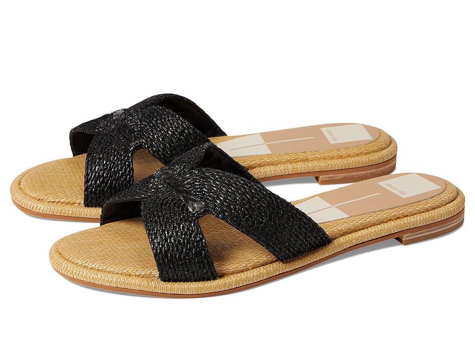 Dolce Vita Womens Atomic Raffia Slide Flat Sandals Womens Shoes Product Image