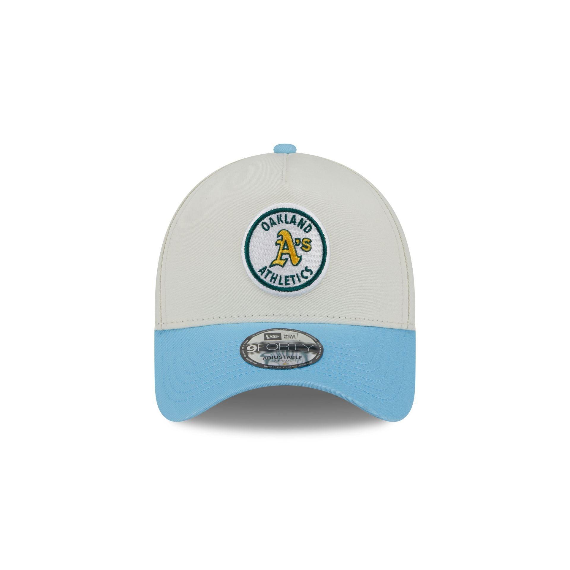 Oakland Athletics Chrome White 9FORTY A-Frame Snapback Hat Male Product Image