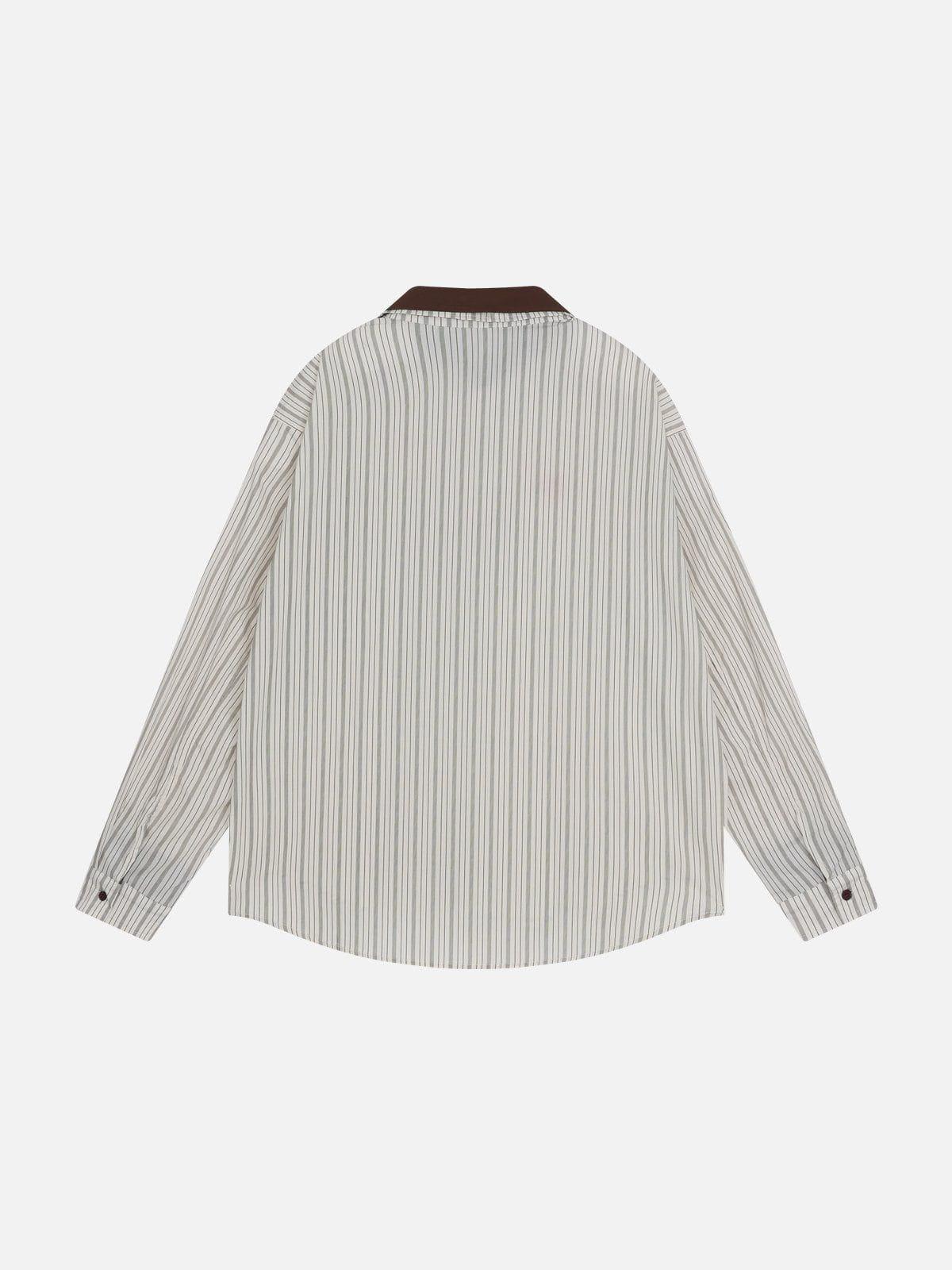 Aelfric Eden Vintage Stripe Long Sleeve Shirt Product Image