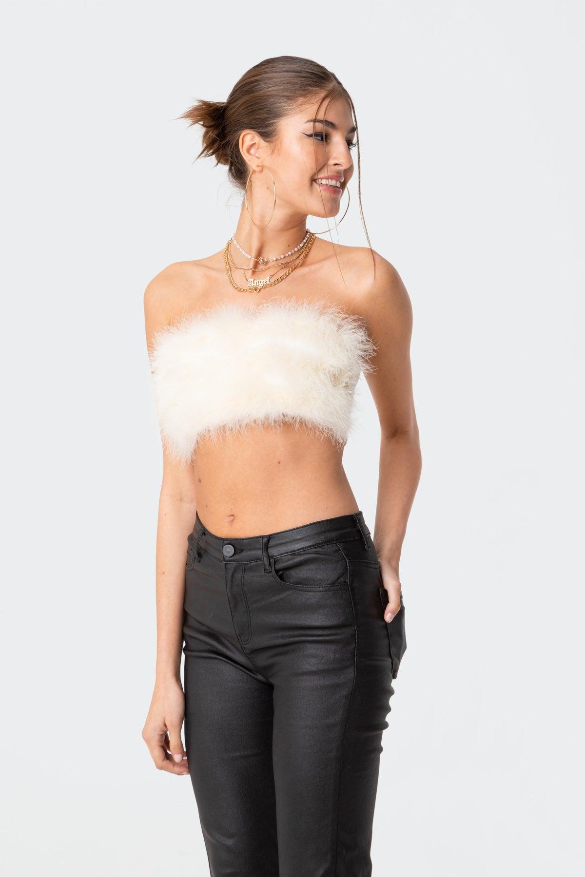 Trista Faux Fur Top Product Image