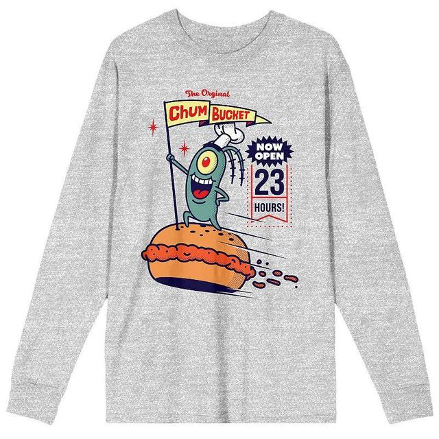 Mens Spongebob Squarepants Long Sleeve Tee Product Image