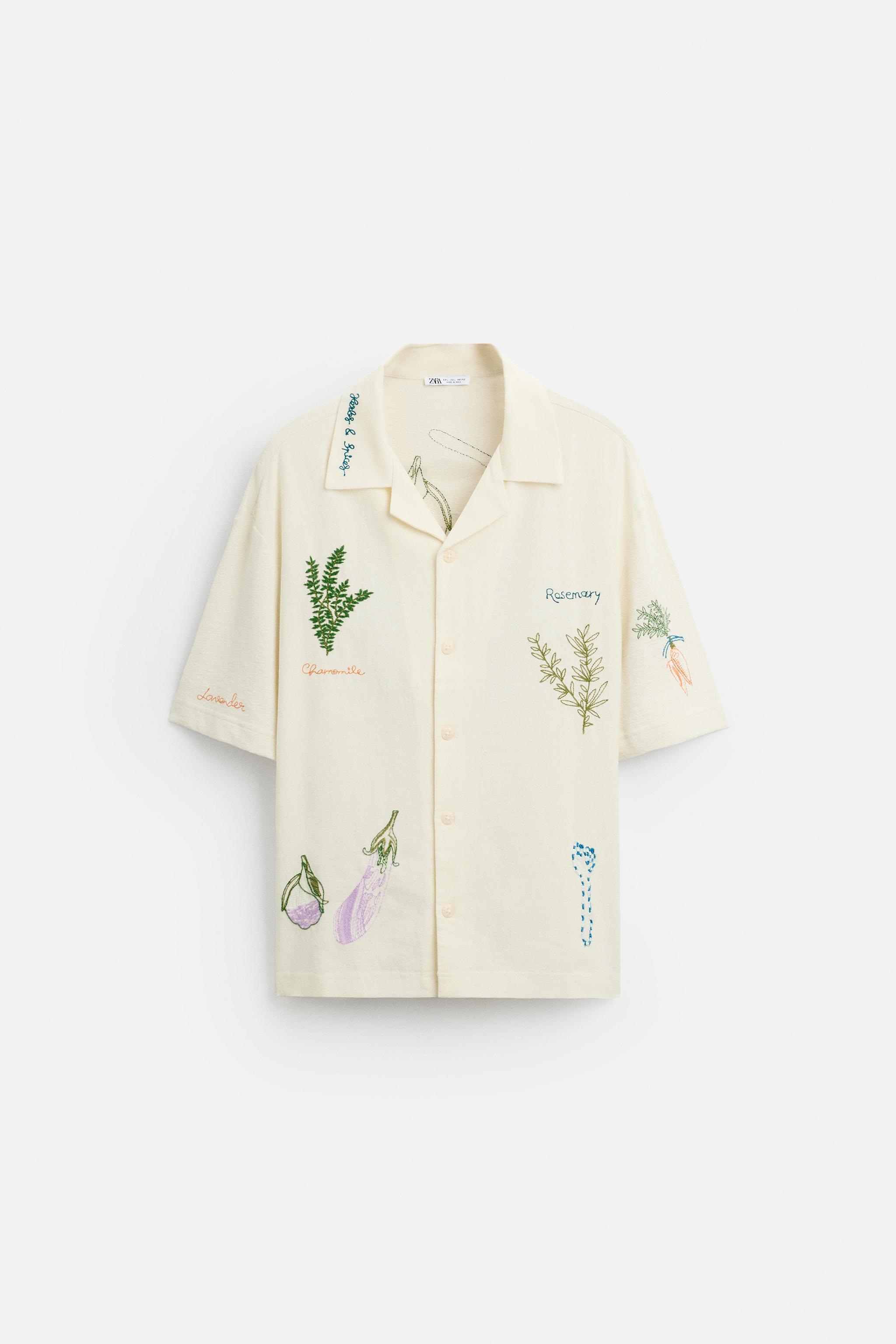 EMBROIDERED HERBS SHIRT Product Image