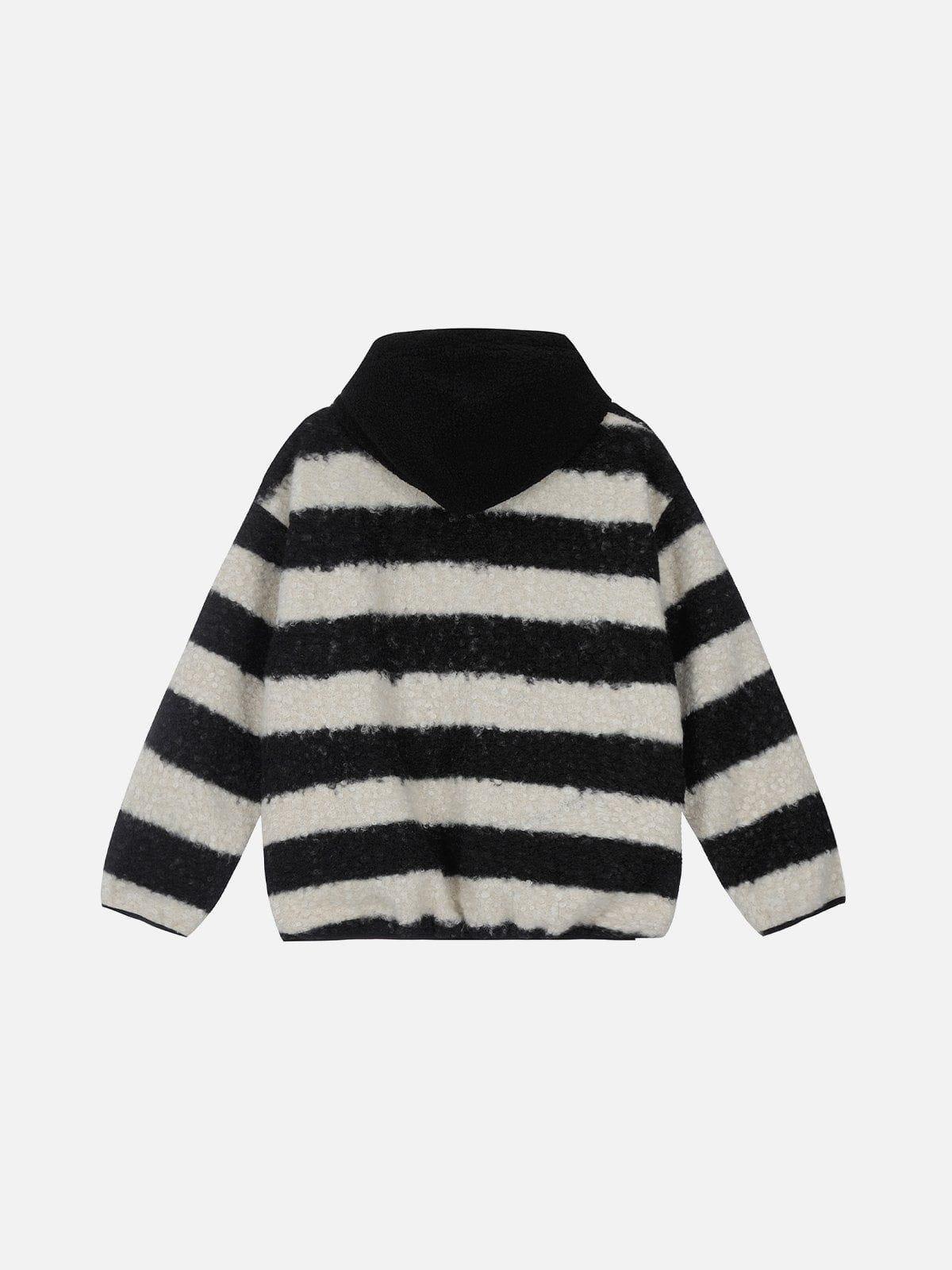 Aelfric Eden Black White Stripe Hoodie Product Image