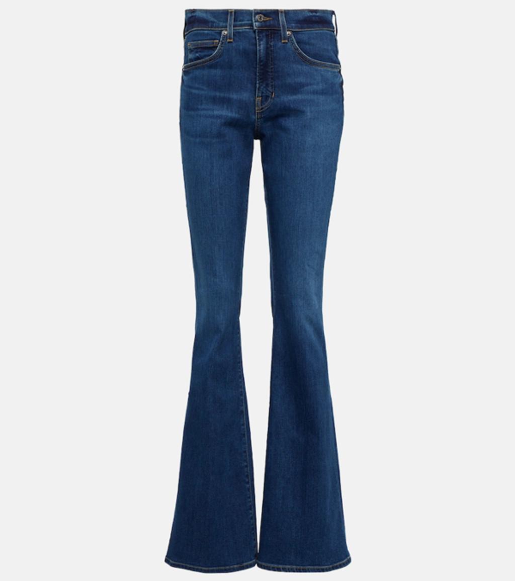 VERONICA BEARD Beverly High-rise Flared Jeans In Denim product image