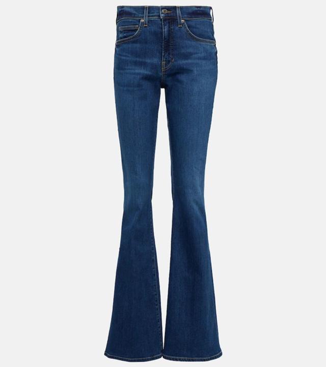 VERONICA BEARD Beverly High-rise Flared Jeans In Denim Product Image