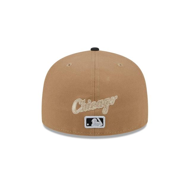 Chicago White Sox Classic 8-Bit Wordmark 59FIFTY Fitted Hat Male Product Image