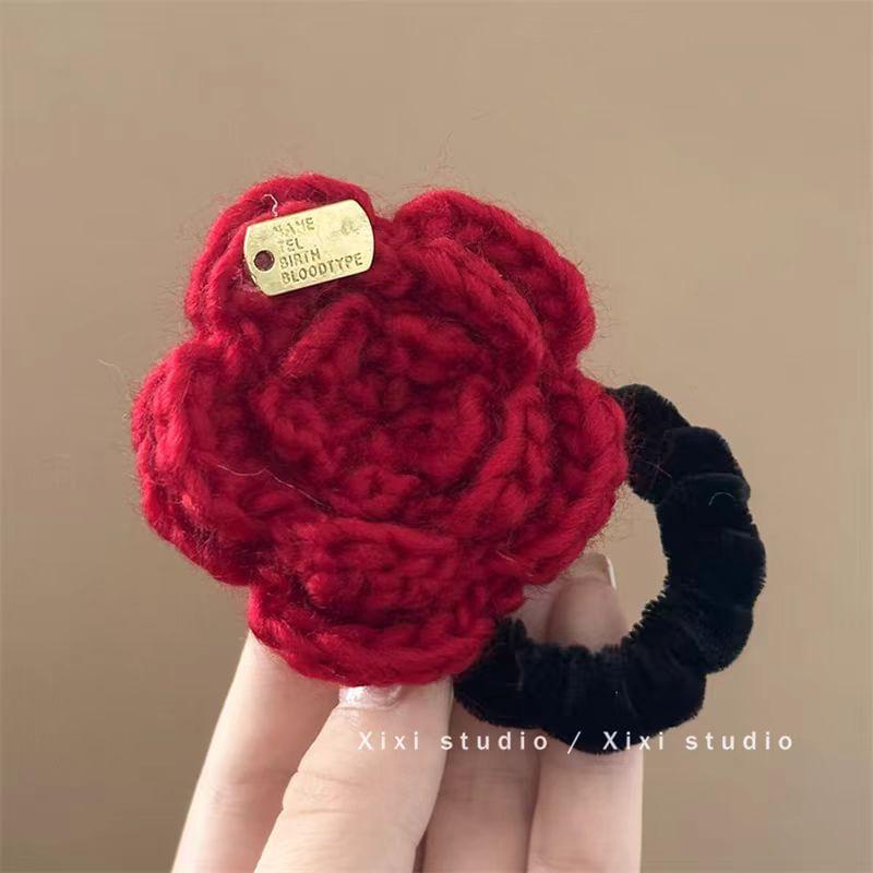 Flower Knit Hair Tie Product Image