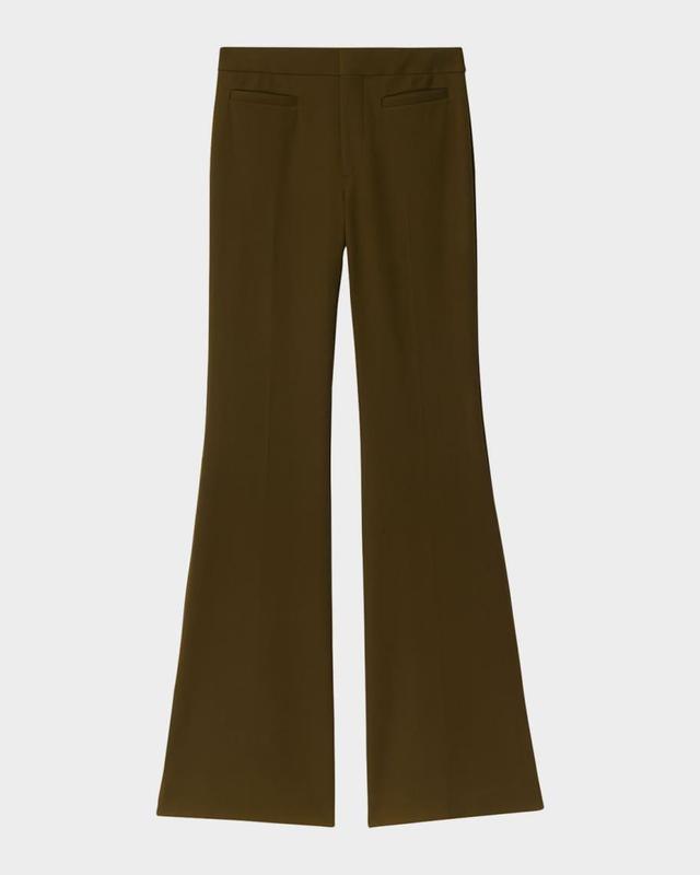 Pocket-Front Flare Trousers Product Image