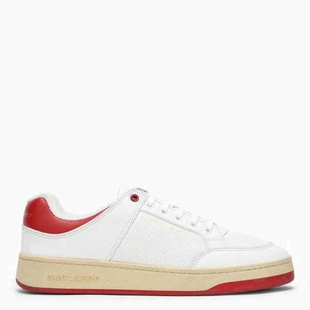 SAINT LAURENT Men's Sl/61 Leather Trainer Sneaker In White Product Image