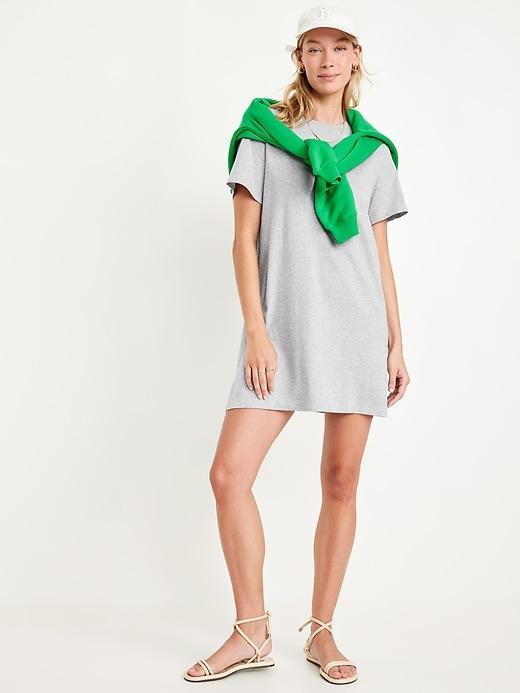 Crew-Neck Mini T-Shirt Dress Product Image