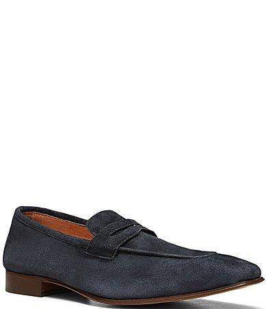 Donald Pliner Mens Jayce Suede Penny Loafers Product Image