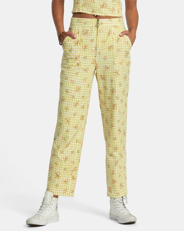 Anywhere Seersucker Pants - Golden Product Image