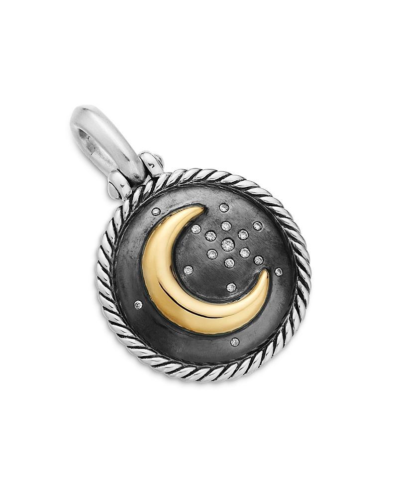 Womens Cable Collectibles Moon and Star Diamond & 18K Gold Amulet Product Image