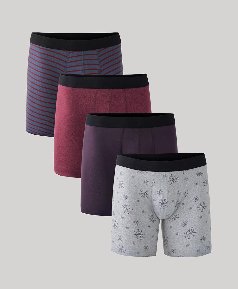 Mens Everyday Extended Boxer Brief 4-Pack 2XL Product Image