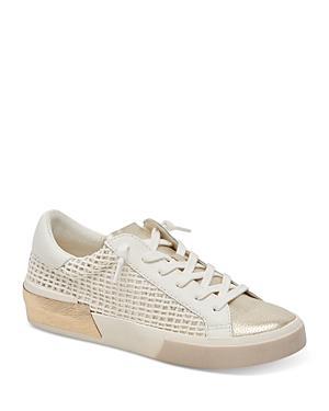 Zina Sneaker In White/tan Leather Product Image