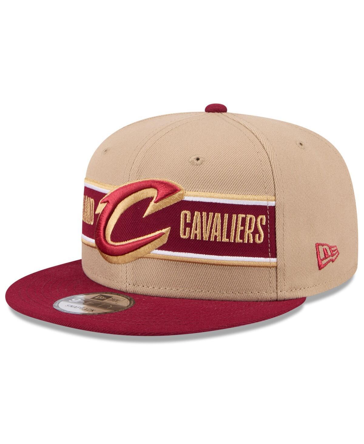 Mens New Era Tan/Wine Cleveland Cavaliers 2024 NBA Draft 9FIFTY Snapback Hat Product Image