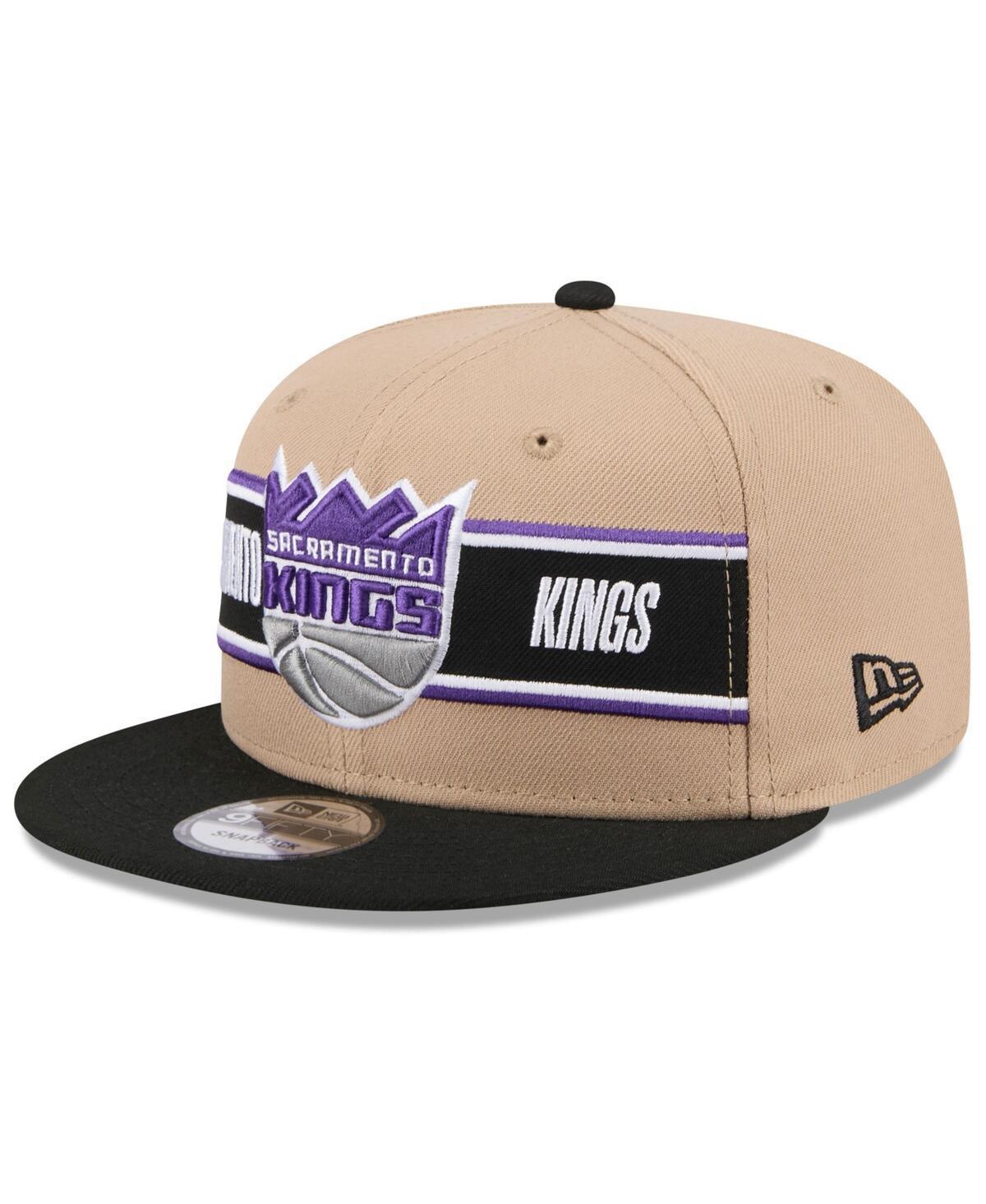 Mens New Era Tan/Black Sacramento Kings 2024 NBA Draft 9FIFTY Snapback Hat Product Image