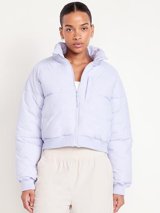 Oversized Crop Puffer Jacket Product Image