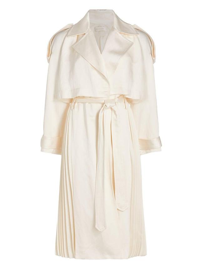 Womens Harmony Pleated Trench Coat Product Image