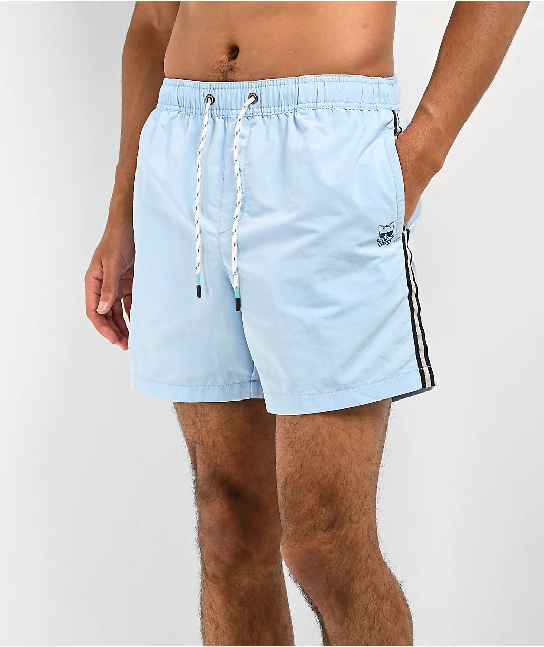 Party Pants Journey Man Blue Board Shorts Product Image