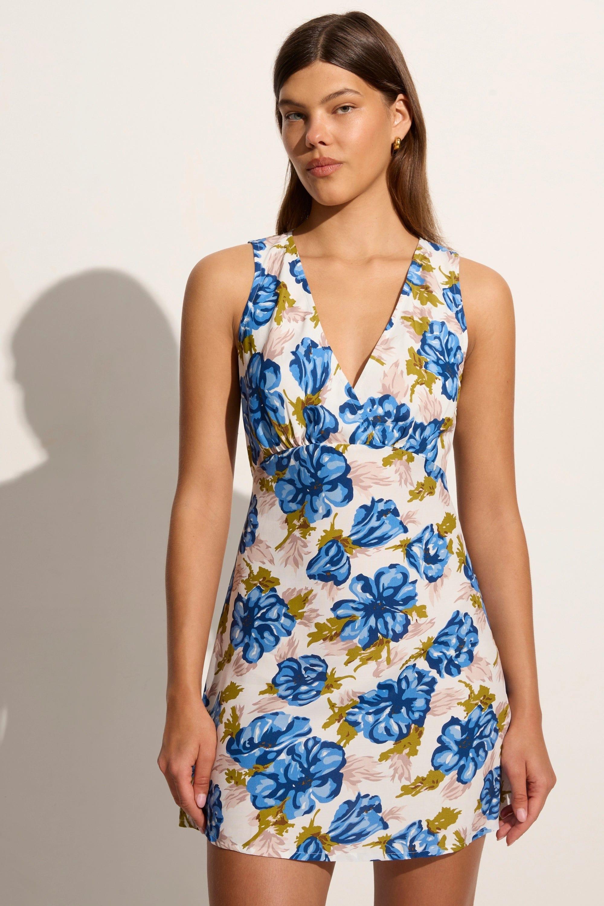 Penne Mini Dress Isadora Floral Navy - Final Sale Product Image