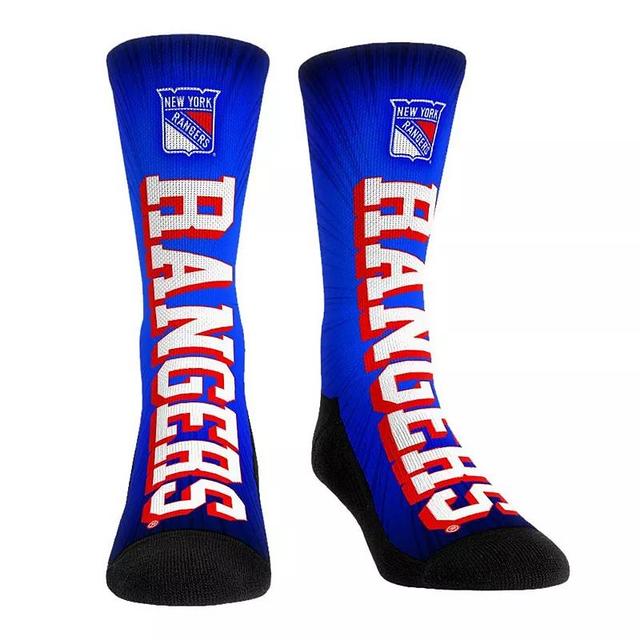 Rock Em Socks New York Rangers Mascot Pump Up Crew Socks, Mens Product Image