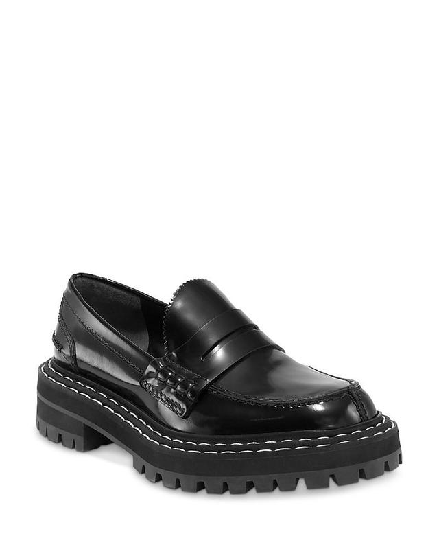 Proenza Schouler Womens Slip On Lug Loafers Product Image