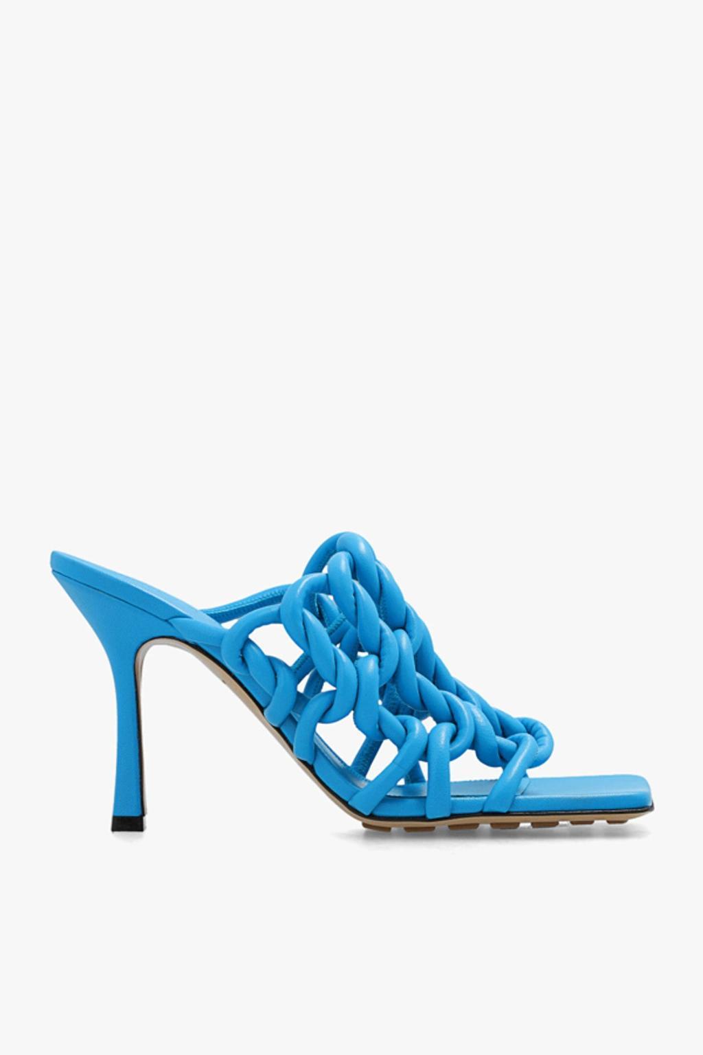 BOTTEGA VENETA Stretch Woven Sandal In Blue Product Image