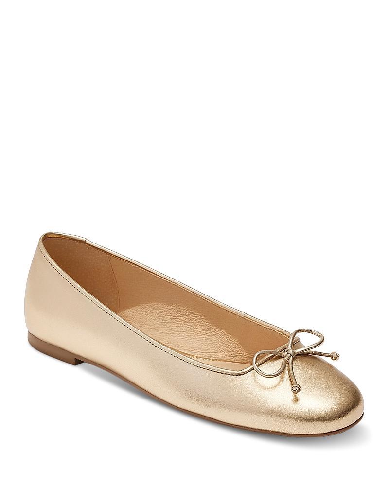 Jack Rogers Kenlyn Ballet Leather (Platinum) Women's Flat Shoes Product Image