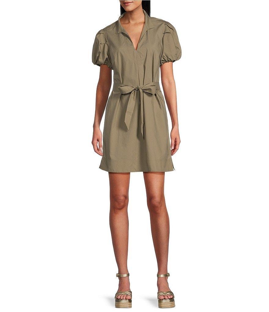 Tommy Bahama Collared Neckline Short Puff Sleeve Dress Product Image