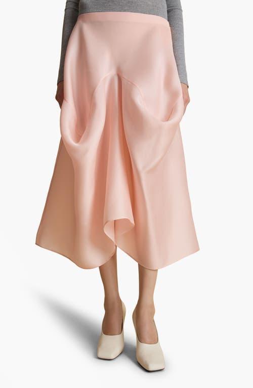 KHAITE Sawyer Silk Skirt In Pink Product Image