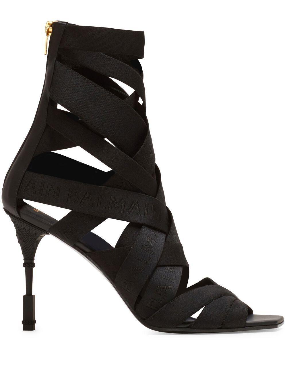 Moneta Strappy Sandals In Black Product Image