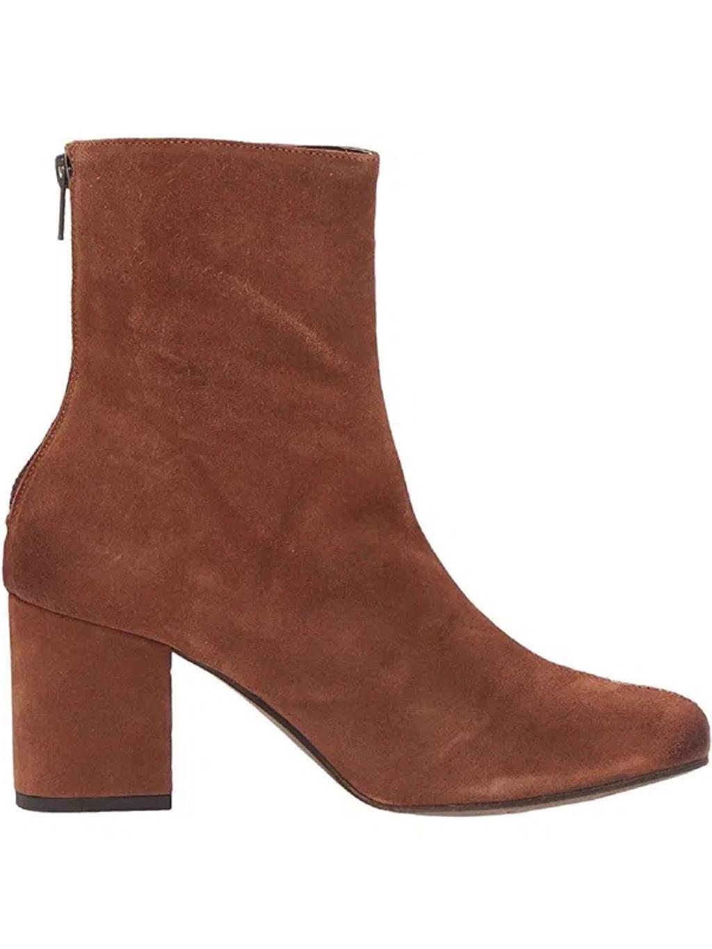 FREE PEOPLE Cecile Womens Zipper Dressy Ankle Boots In Brown Product Image