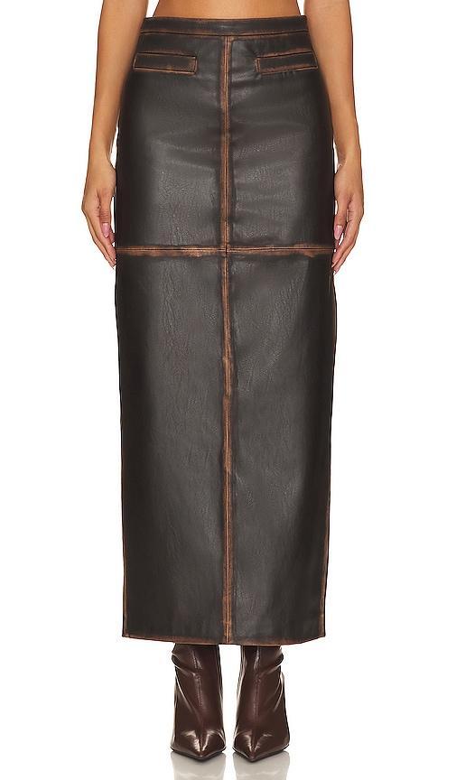 Bo Faux Leather Maxi Skirt product image