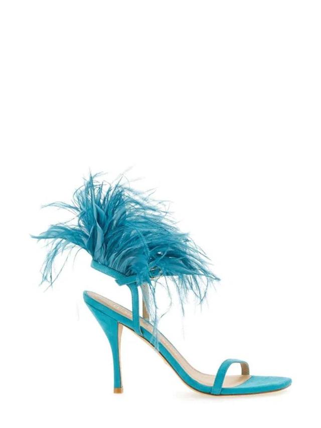 STUART WEITZMAN Plume 100 Sandals In Blue Product Image