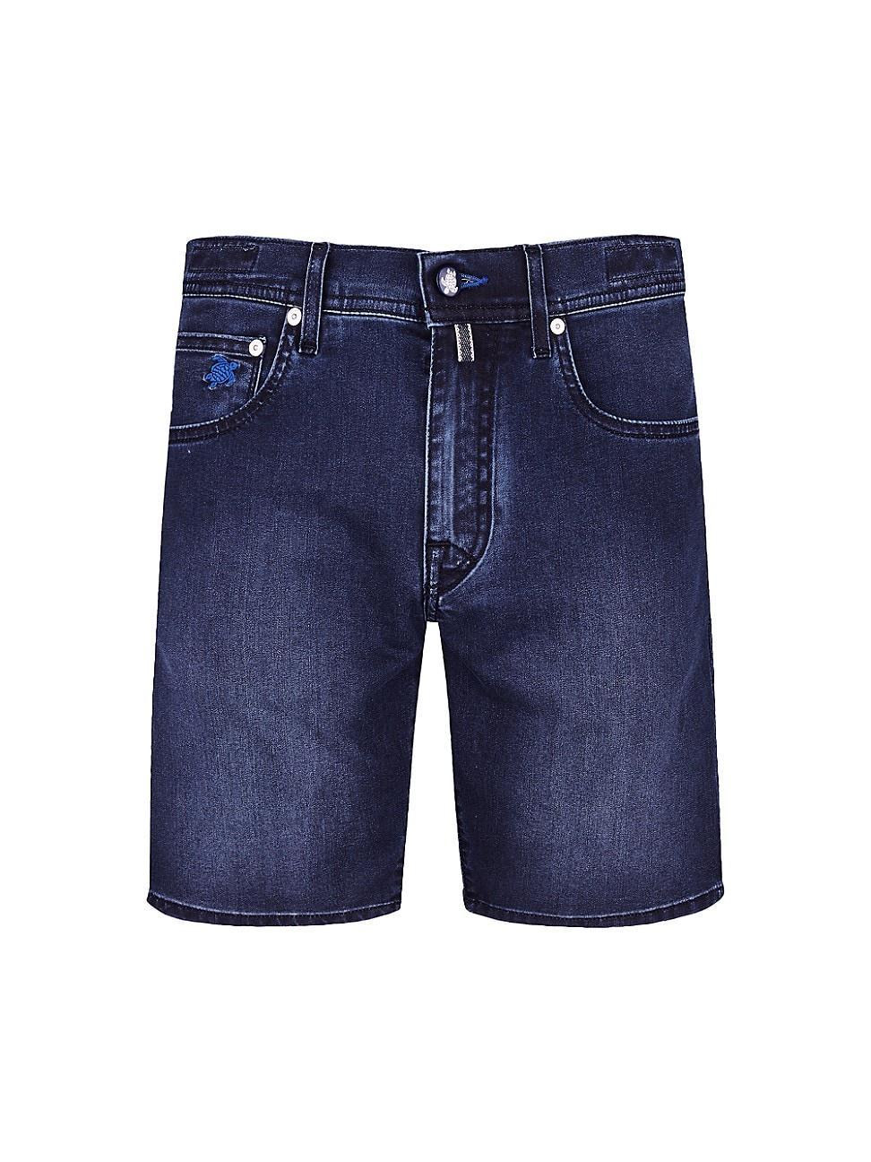 Mens Garonne Stretch Denim Shorts Product Image