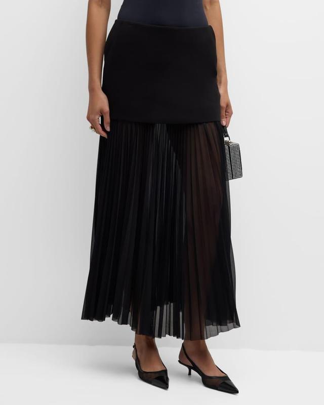 Willa Pleated Drop-Waist Skirt Product Image