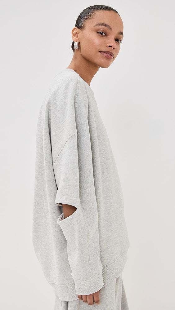 Tibi Cocoon Crewneck Sweatshirt | Shopbop Product Image