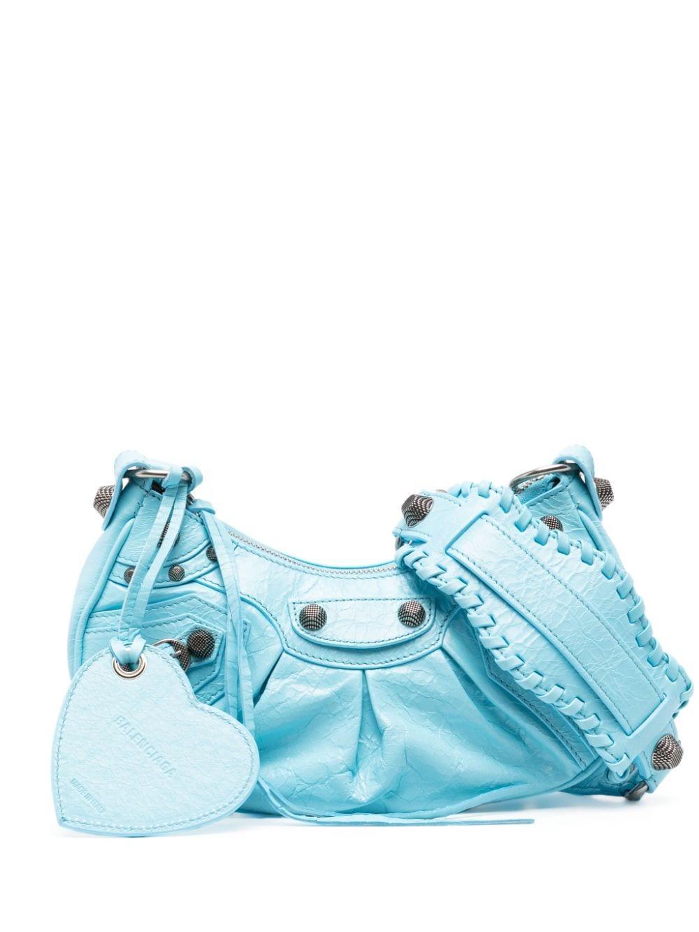 Le Cagole Xs Shoulder Bag In Blue Product Image