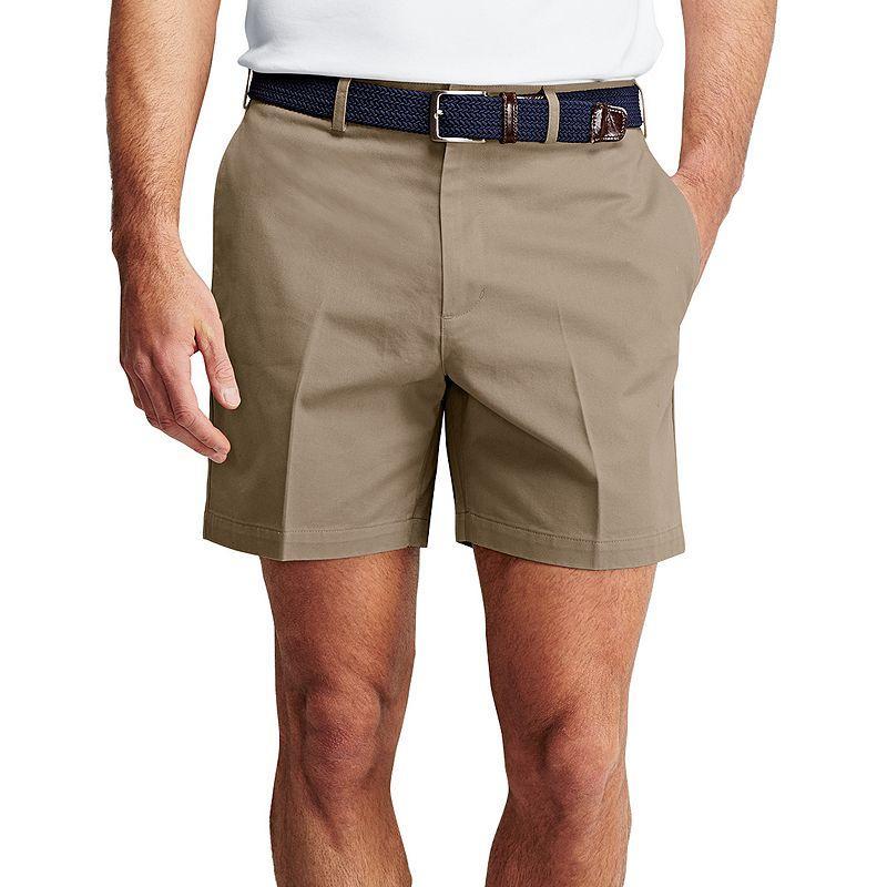 Mens Lands End Classic-Fit 6-inch No-Iron Chino Shorts Green Product Image