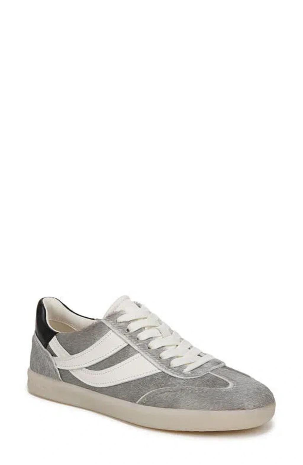 Oasis Sneaker In Silver Hair Calf Leather Product Image